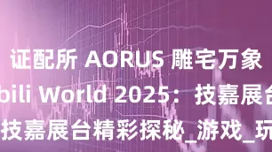 证配所 AORUS 雕宅万象 ×Bilibili World 2025：技嘉展台精彩探秘_游戏_玩家_白之境